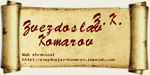 Zvezdoslav Komarov vizit kartica